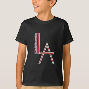 LA California grijs Red-ontwerp T-shirt