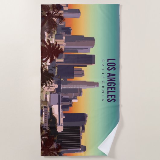 LA, Californië Strandlaken (Voorkant)
