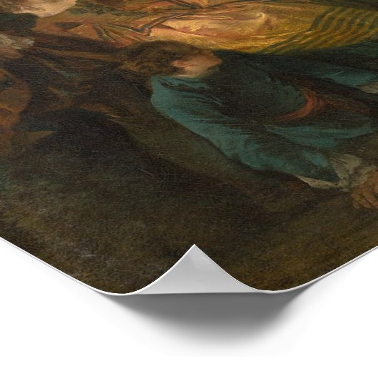 La Camargo Dancing - Nicolas Lancret Fine Art Poster (Hoek)