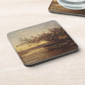 La Camargue, Coucher de Soleil – Félix Ziem Bier Onderzetter (Linkerzijde)