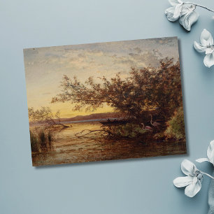 La Camargue, Coucher de Soleil – Félix Ziem Briefkaart