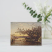 La Camargue, Coucher de Soleil – Félix Ziem Briefkaart (Staand voorkant)