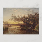 La Camargue, Coucher de Soleil – Félix Ziem Briefkaart (Voorkant)