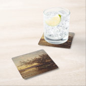 La Camargue, Coucher de Soleil – Félix Ziem Kartonnen Onderzetters (Insitu)