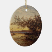 La Camargue, Coucher de Soleil – Félix Ziem Keramisch Ornament (Rechts)