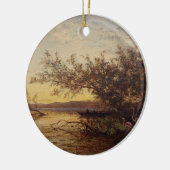 La Camargue, Coucher de Soleil – Félix Ziem Keramisch Ornament (Links)