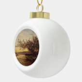 La Camargue, Coucher de Soleil – Félix Ziem Keramische Bal Ornament (Rechts)
