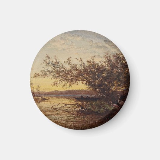 La Camargue, Coucher de Soleil – Félix Ziem Magneet (Voorkant)