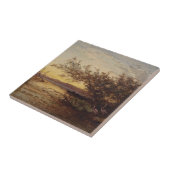 La Camargue, Coucher de Soleil – Félix Ziem Tegeltje (Zijkant)