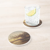 La Camargue, Coucher de Soleil – Félix Ziem Zandsteen Onderzetter (Zijkant)