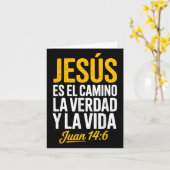 La Camisa de Jesus en Espanol Christelijk Spaans Kaart (Gele Bloem)