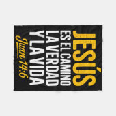 La Camisa De Jesus En Espanol Christian Spanish  Fleece Deken (Voorkant (Horizontaal))
