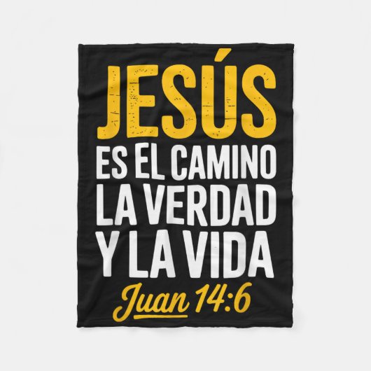 La Camisa De Jesus En Espanol Christian Spanish  Fleece Deken (Voorkant)