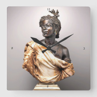 La Capresse des Colonies Wall Clock Vierkante Klok