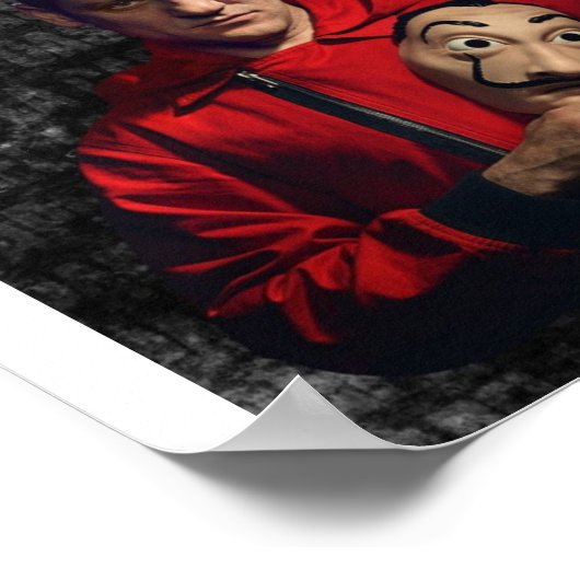 La casa de papel poster (Hoek)