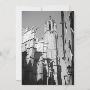 La Catedral Gargoyle Uitnodiging (Barcelona, Spanj