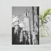 La Catedral Gargoyle Uitnodiging (Barcelona, Spanj (Staand voorkant)