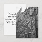 La Catedral Invite (Barcelona, Spanje) Kaart (Voorkant / Achterkant)
