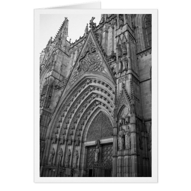 La Catedral-kaart (Barcelona, Spanje) (Voorkant)