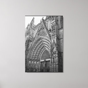 La Catedral Wrapped Canvas Foto Print (Barcelona)