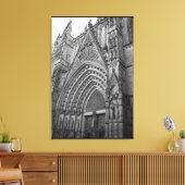 La Catedral Wrapped Canvas Foto Print (Barcelona) (Insitu (Woonkamer))