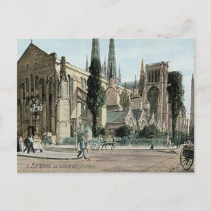 La Cathedral St. Andre, Bordeaux, Frankrijk Briefkaart