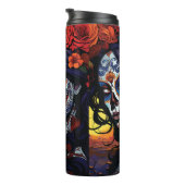 La Catrina Calavera Dag van de Dode Halloween Thermosbeker (Geroteerd rechts)