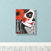 La Catrina Canvas Afdruk (Insitu (Houten vloer))