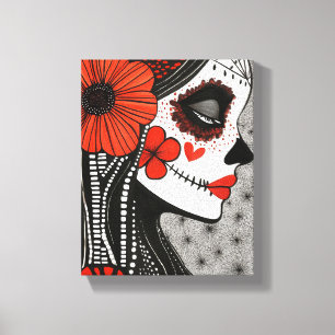 La Catrina Canvas Afdruk