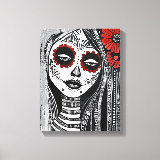 La Catrina Canvas Afdruk