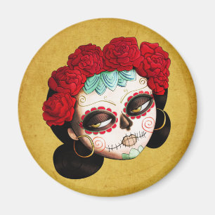 La Catrina - Dia de Los Muertos Girl Magneet