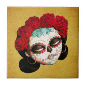 La Catrina - Dia de Los Muertos Girl Tegeltje (Voorkant)