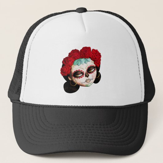 La Catrina - Dia de Los Muertos Girl Trucker Pet (Voorkant)