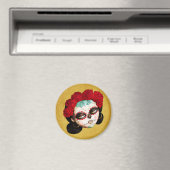 La Catrina - Dia de los Muertos Meisje Magneet (Insitu (Vaatwasser))