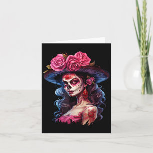 La Catrina Dia De Los Muertos Mexicaanse Dag Van D Kaart