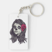 La Catrina - Dia De Los Muertos Sleutelhanger (achterkant)