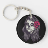 La Catrina - Dia De Los Muertos Sleutelhanger (Voorkant)