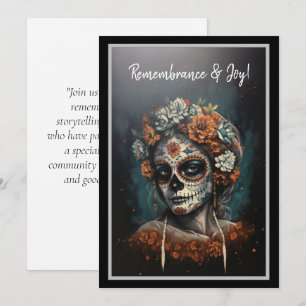 La Catrina Eeuwige Geest Dia de los Muertos Kaart