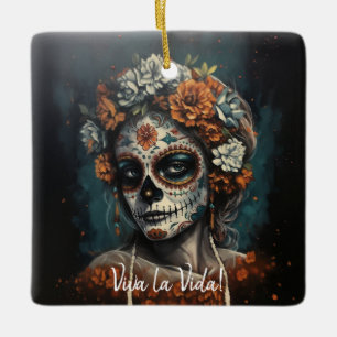 La Catrina Eeuwige Geest Dia de los Muertos Keramisch Ornament