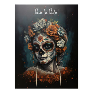 La Catrina Eeuwige Geest Dia de los Muertos Perfect Poster