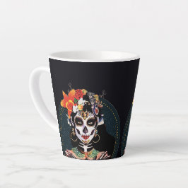 LA CATRINA Halloween Black Coffee Mok