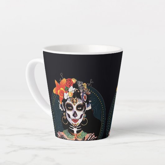 LA CATRINA Halloween Black Coffee Mok (Linkerhoek)