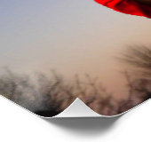 La Catrina in de begraafplaats voor Halloween Perfect Poster (Hoek)