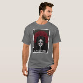 La Catrina Kaart Day of Dead Mexican Lottery Kaart T-shirt (Voorkant volledig)