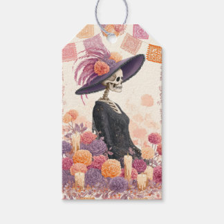 La Catrina Skelet Dame Dia de los Muertos Decoupag Cadeaulabel