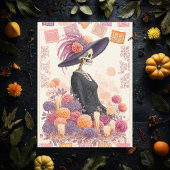 La Catrina Skeleton Lady Dag van de Doden Briefkaart