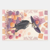 La Catrina Skeleton Lady Dag van de Doden Decoupag Inpakpapier Vel (Voorkant 3)