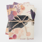 La Catrina Skeleton Lady Dag van de Doden Decoupag Inpakpapier Vel (In situ)