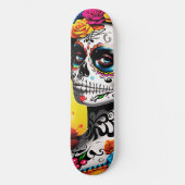 La Catrina Sugar Skull Wall Art Persoonlijk Skateboard (Voorkant)