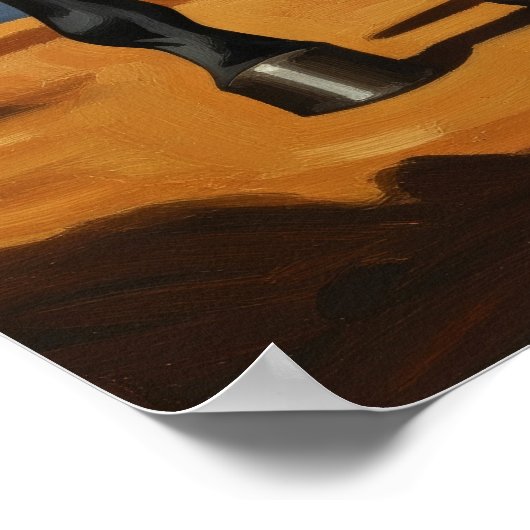 LA CAVALIÈRE (De Paardenvrouw) - Originele Art Dec Poster (Hoek)